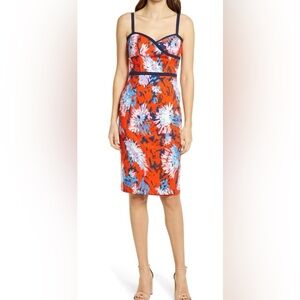 Black Halo Capri Fireworks Sheath Dress size 8